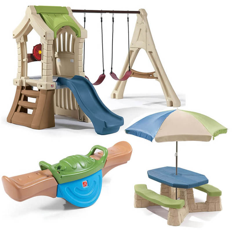 Kids Outdoor Plastic Swing Sets For Toddlers Available At Step2 Direct
